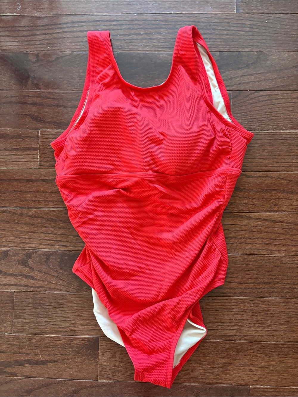 Kona sol Red One-Piece Textured Swimsuit